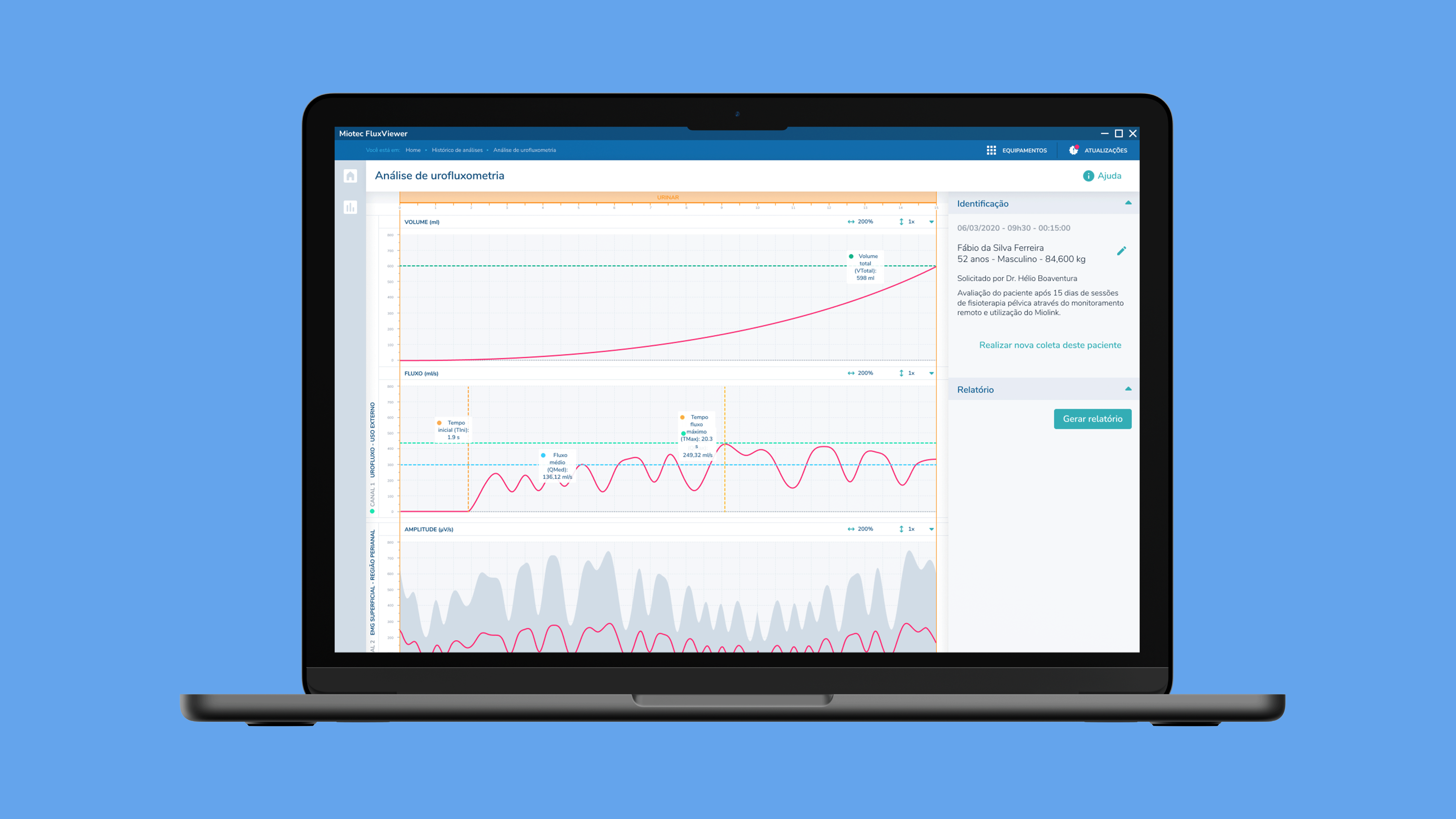 Mioflux: a healthcare software for Miotec