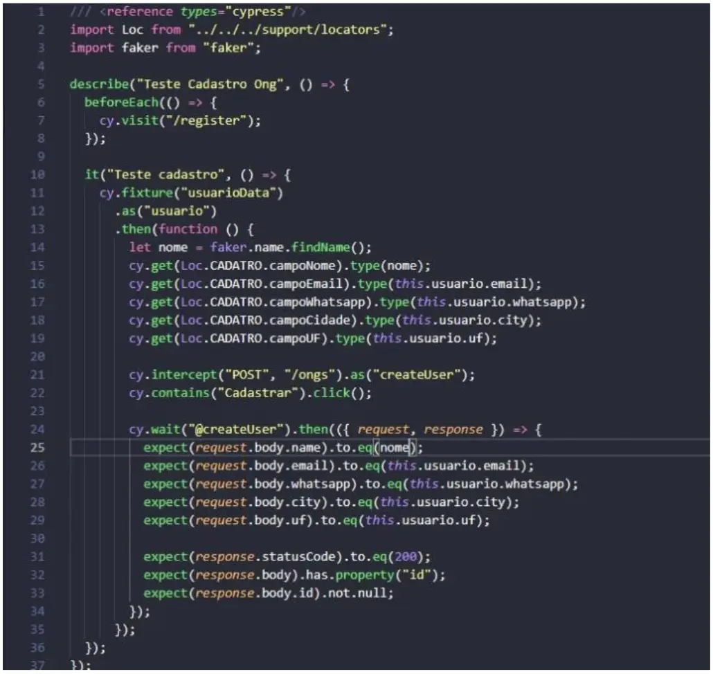 Cypress functional test